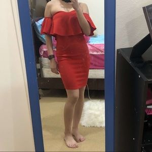 Red sexy dress